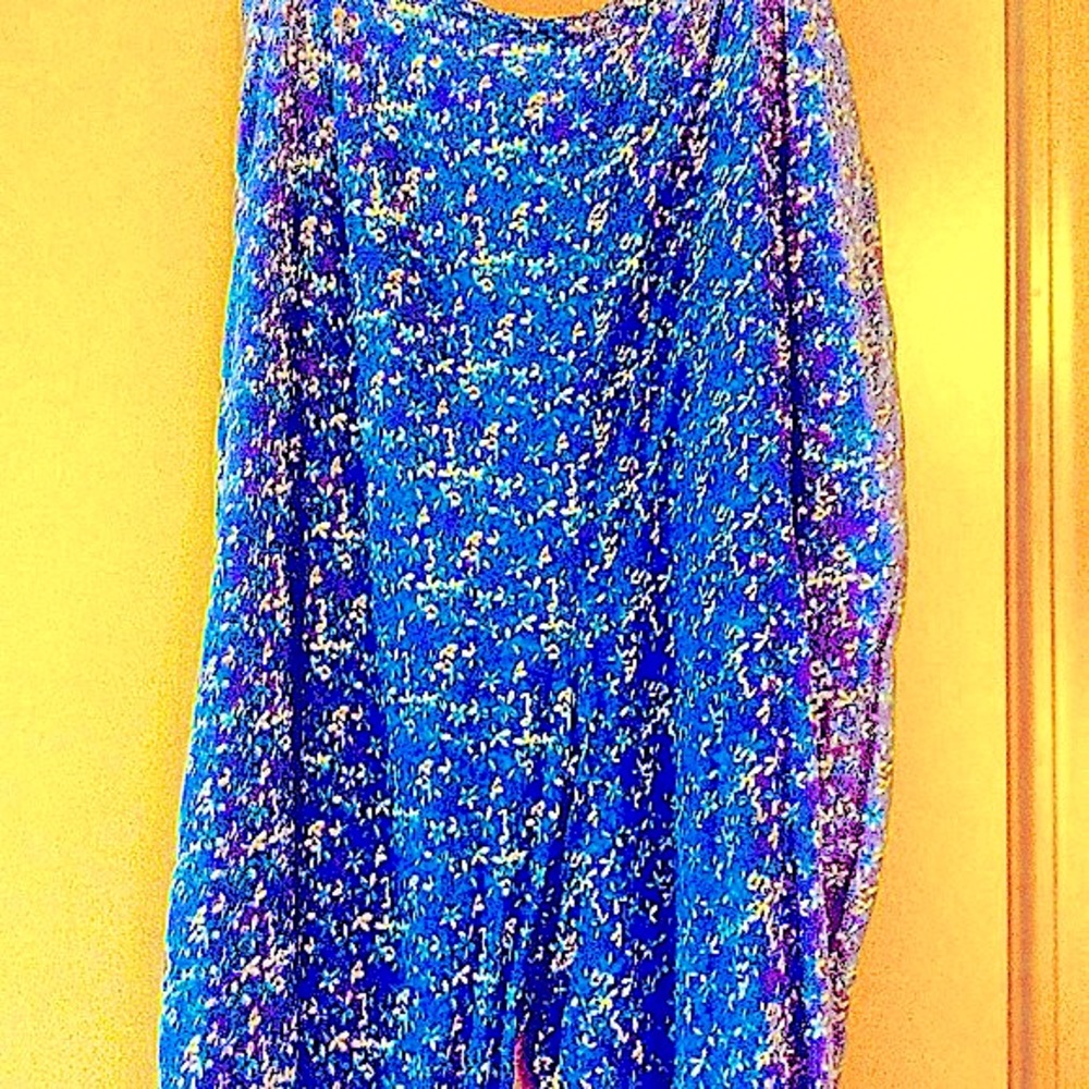 Plus Floral print lightweight pants NWOT breezy rayon 70s No flaws comfy soft…
